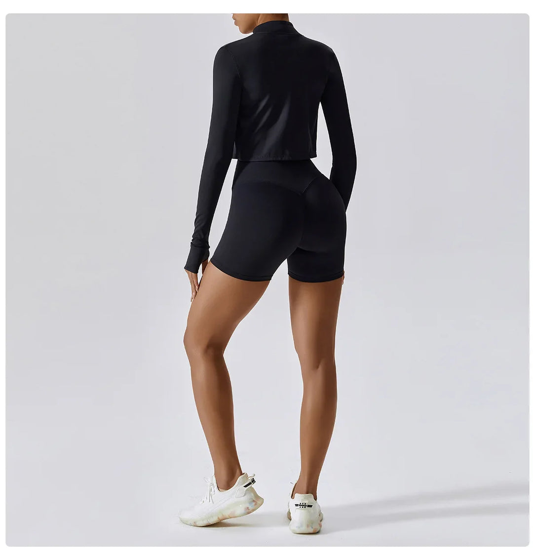 Zipper Yoga Sportswear Set for Women