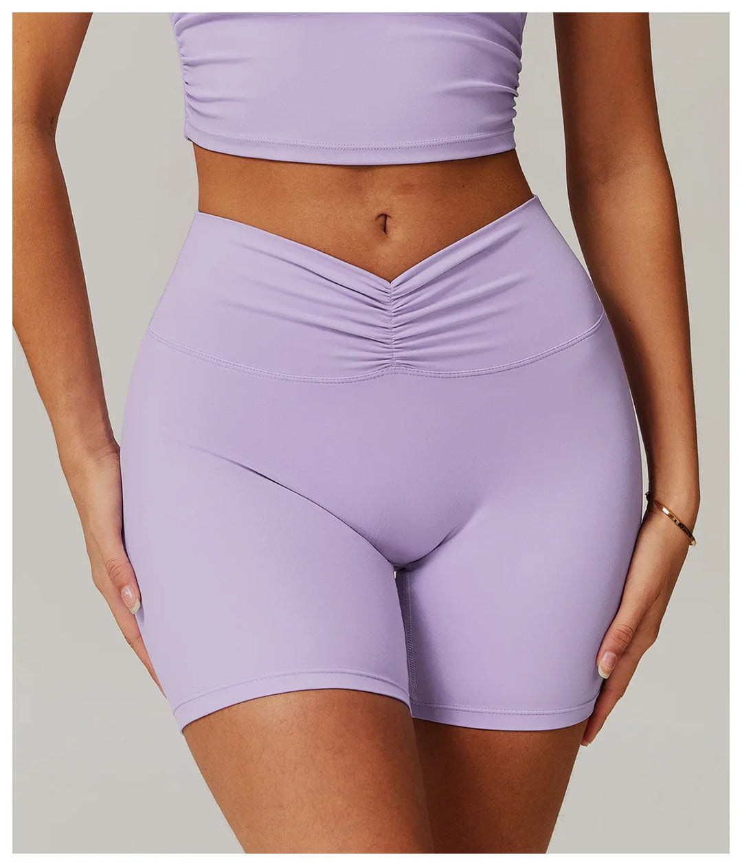 Sexy High Waisted V Waist Sports Shorts