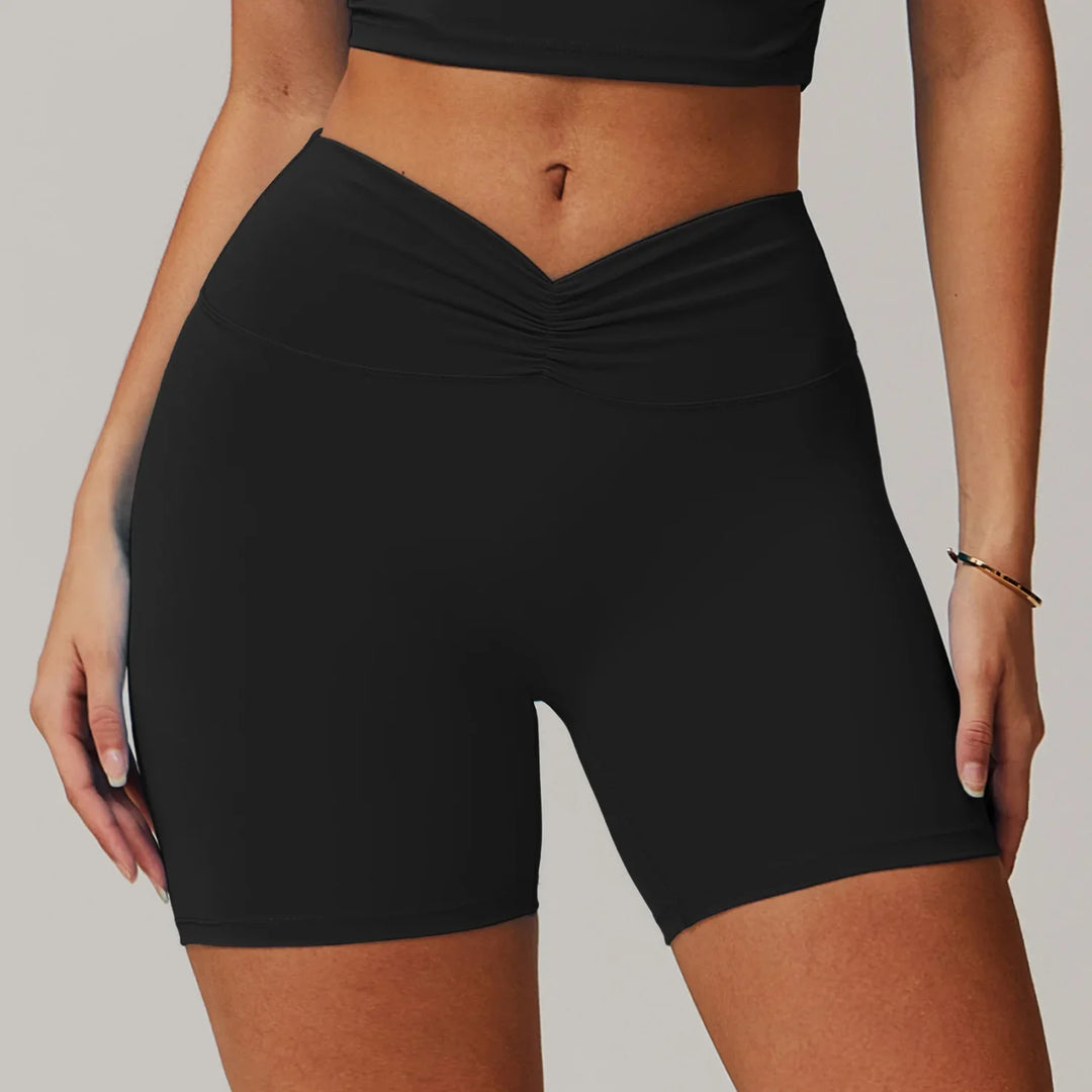 Sexy High Waisted V Waist Sports Shorts