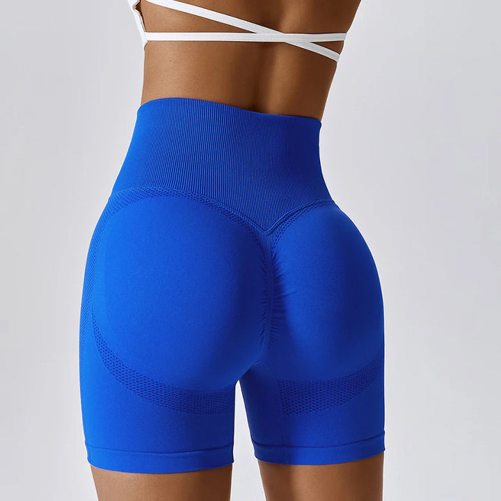 Seamless Peach Hip-Lifting High Waist Shorts