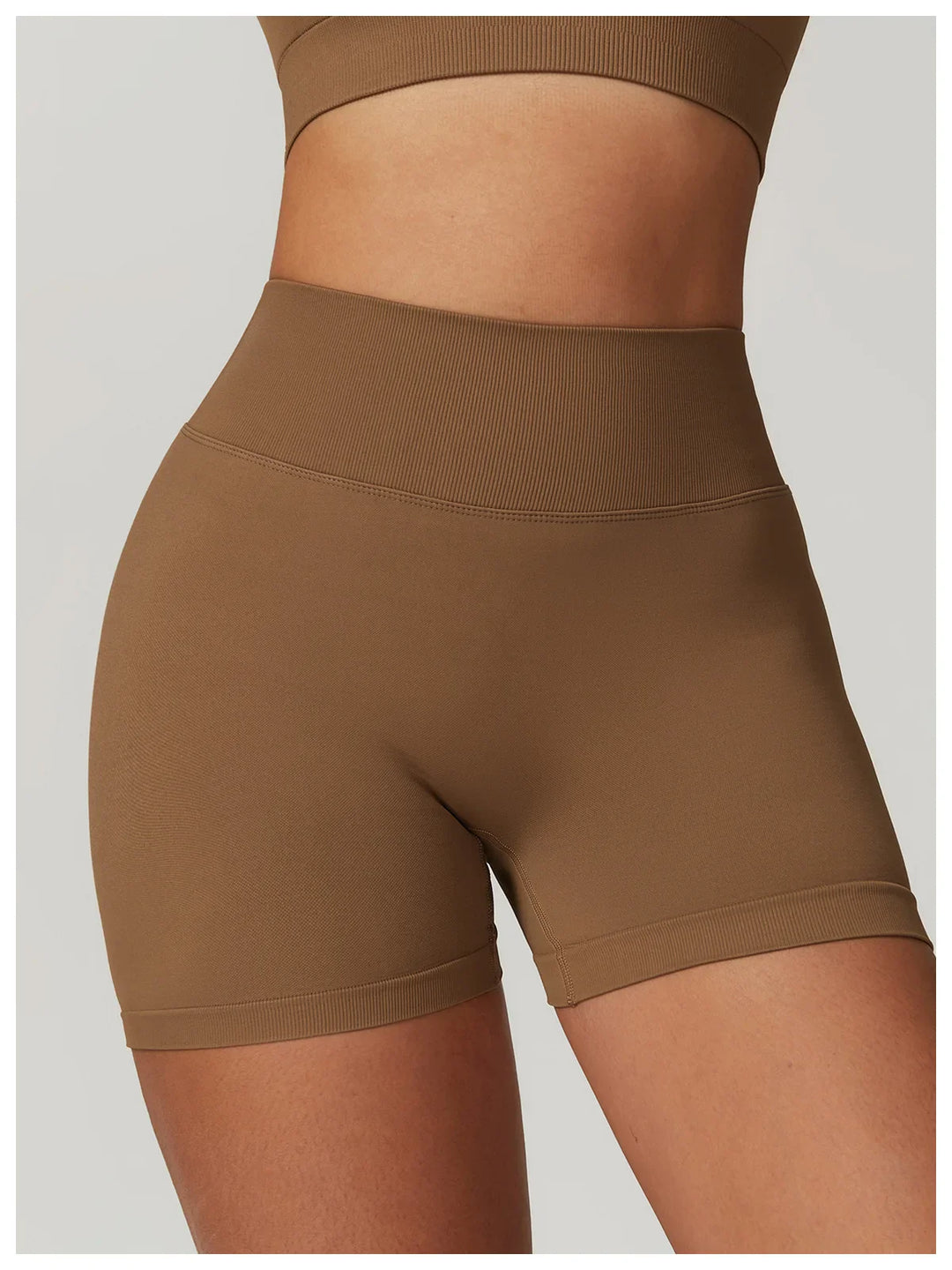 Seamless Scrunch Butt High Waist Tights Yoga Shorts