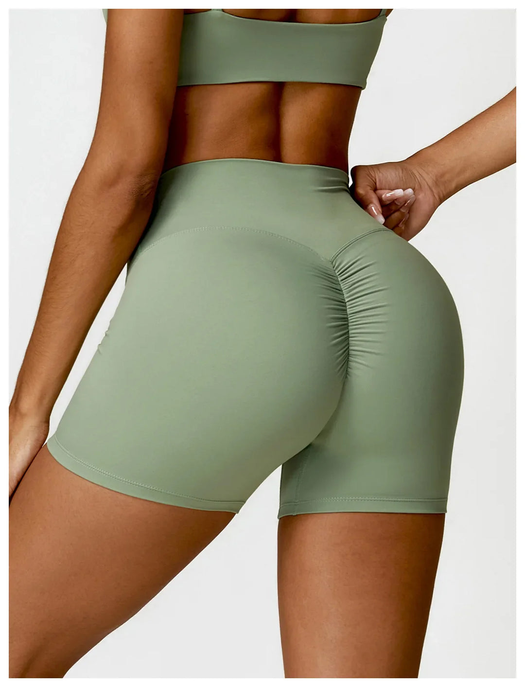 Tights High Wais Push Up Scrunch Butt Yoga Shorts