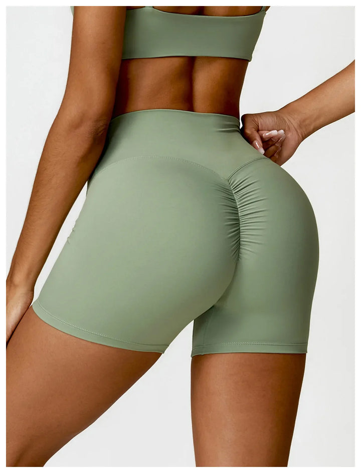 Tights High Waist Workout Push Up Scrunch Butt Shorts