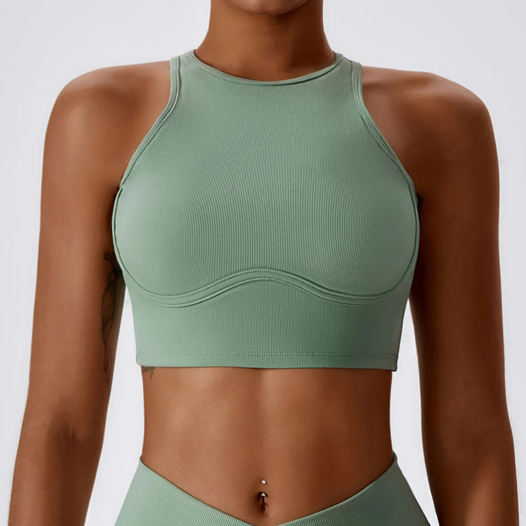 Seamless High impact  Push-Up Sports Bra