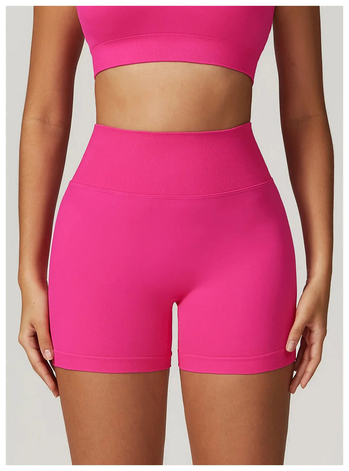 Seamless Scrunch Butt High Waist Tights Yoga Shorts