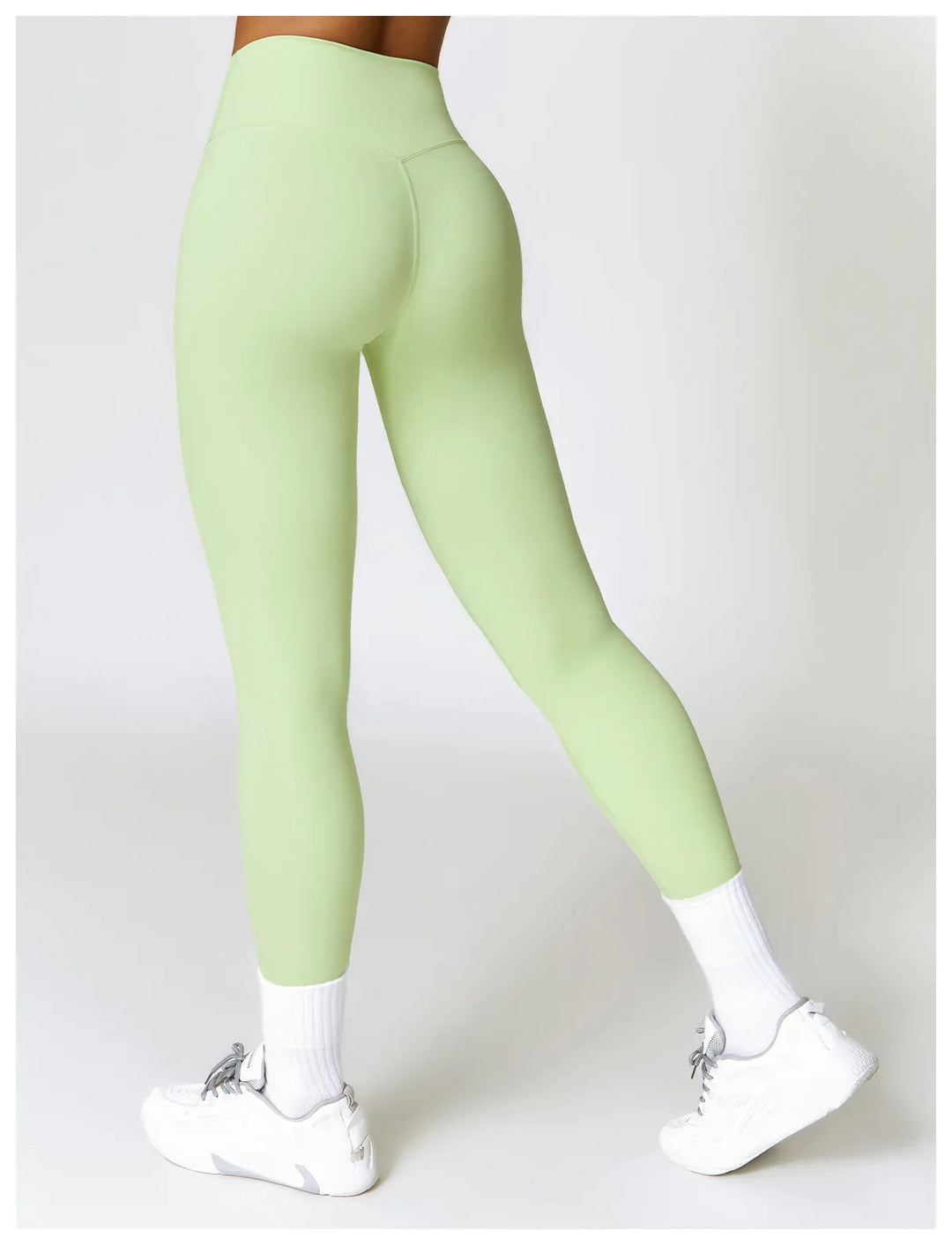 Nylon High Hip Push Up Waist Leggings