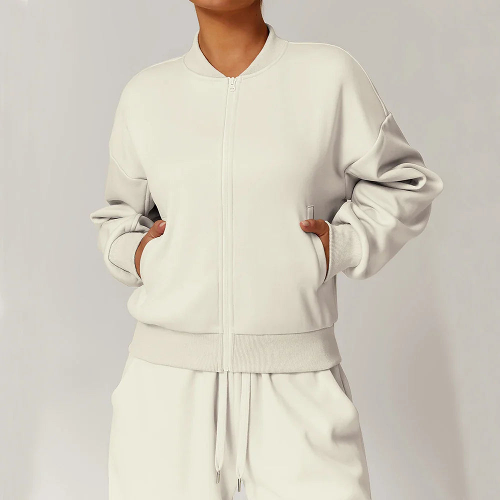 Loose Tracksuit Zipper Long Sleeve Jackets