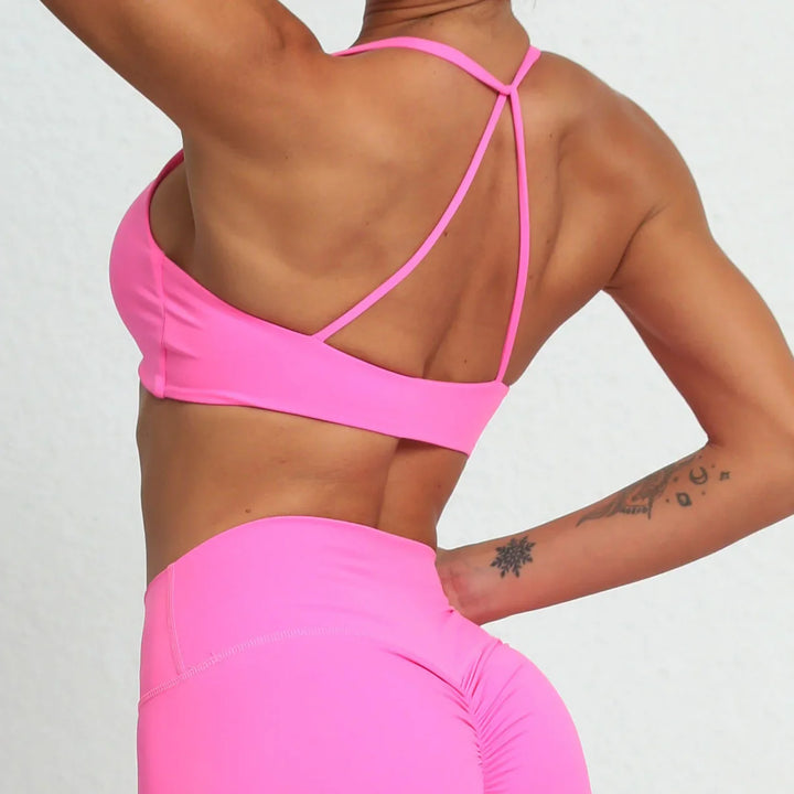 Sexy Halter Push Up Sports Bra