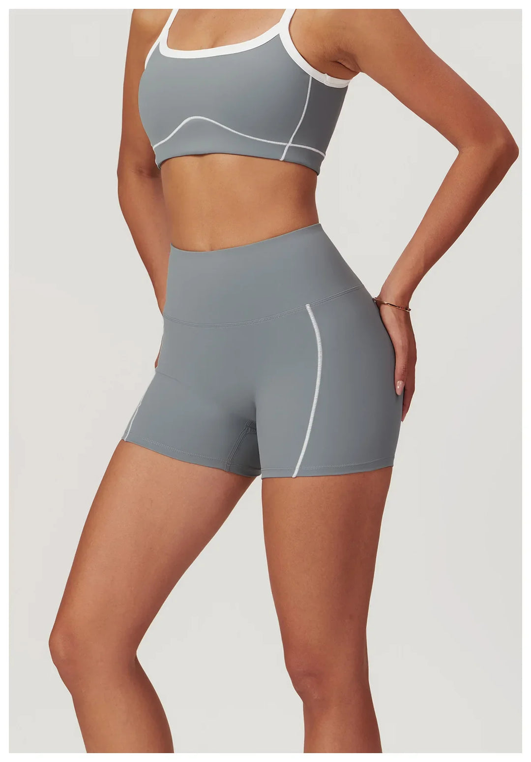 Fitness Shorts with High Waist Butt Lift