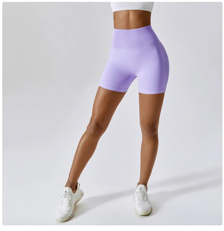 Seamless Peach Hip-Lifting High Waist Shorts