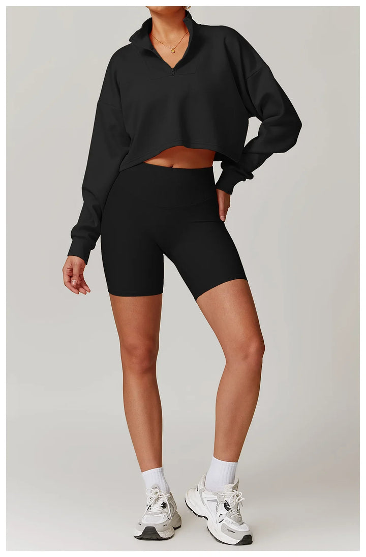 Ribbed Two Piece Gym Tracksuits Set