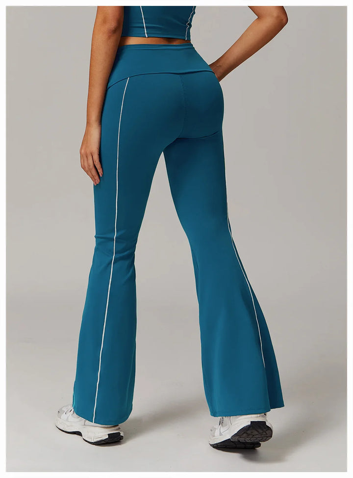 Breathable  High Waist Bell-bottoms  Leggings