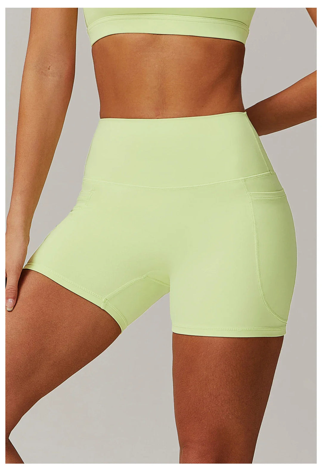 Butt Lift Elastic Yoga Shorts with High Waist