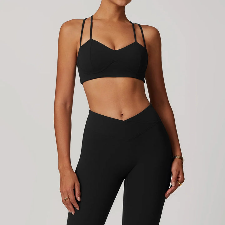 Women's Sexy Top Push Up Crop Sports Bra