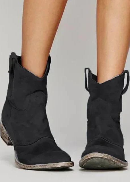 Kayla – Vintage Cowboy Ankle Boots