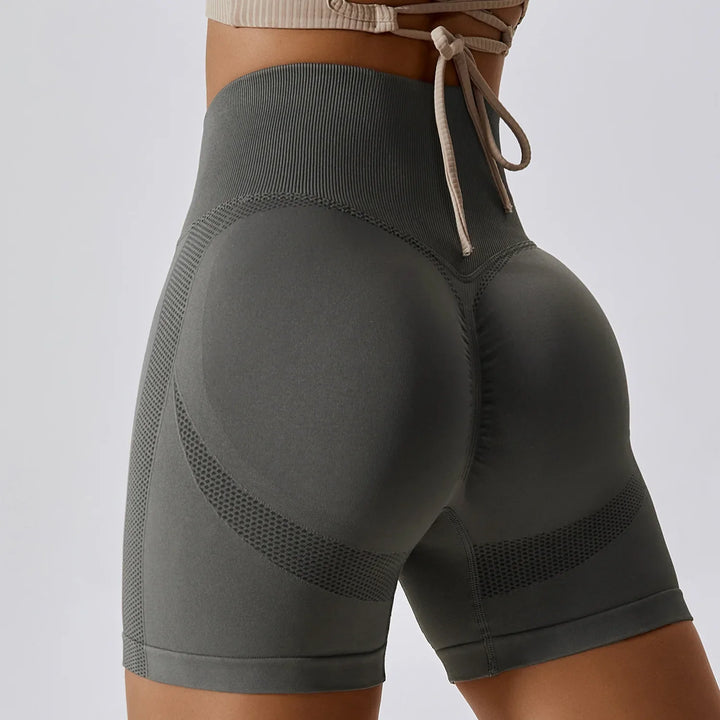 Seamless Peach Hip-Lifting High Waist Shorts