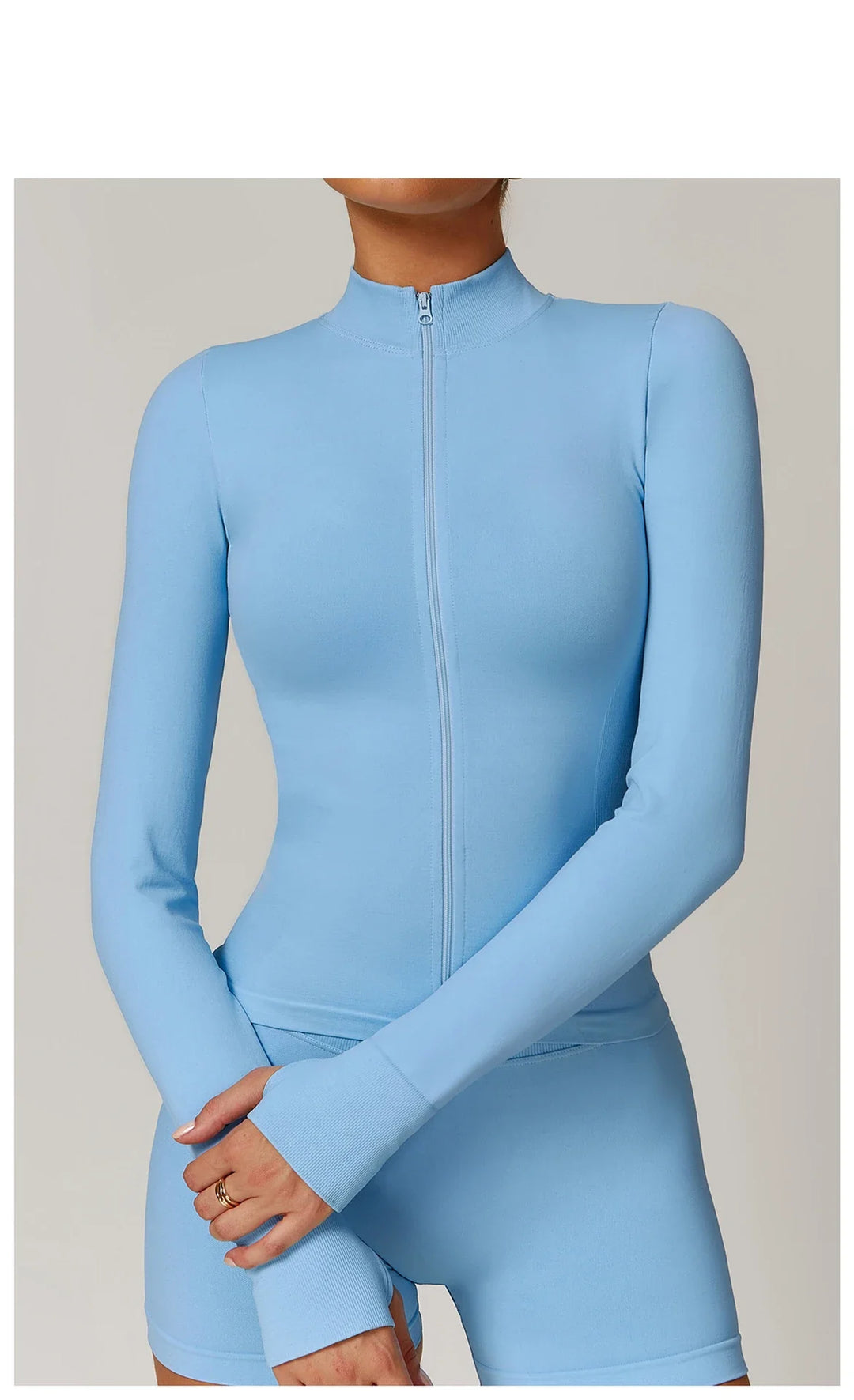 New Seamless Yoga Slimming Zipper Jacket Slimming Zipper