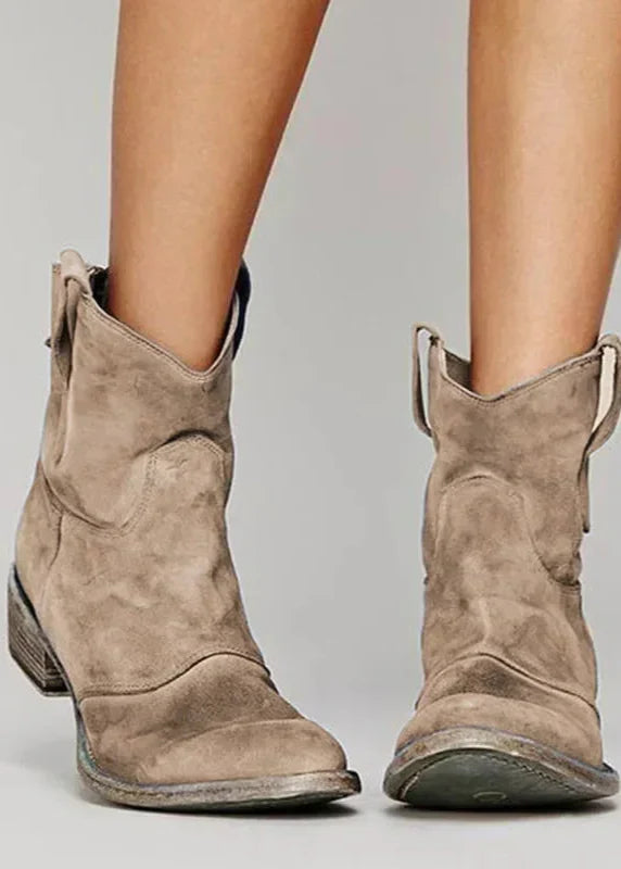 Kayla – Vintage Cowboy Ankle Boots