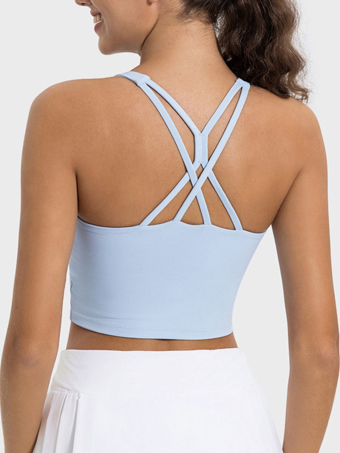 Crisscross Round Neck Active Tank