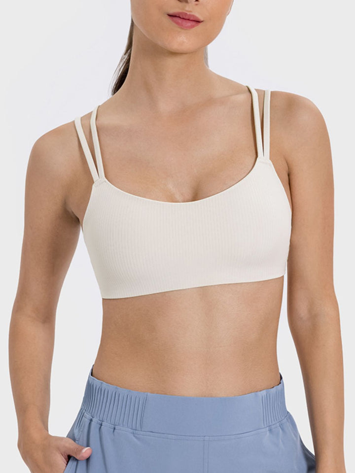 Scoop Neck Double Strap Active Cami