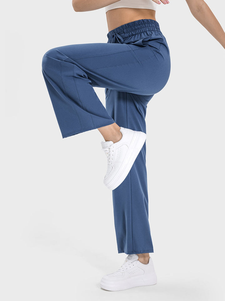 Vweda Drawstring Pocketed Active Pants