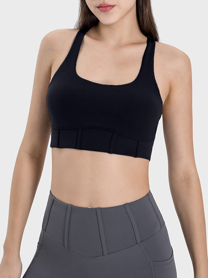 Square Neck Wide Strap Active Tank