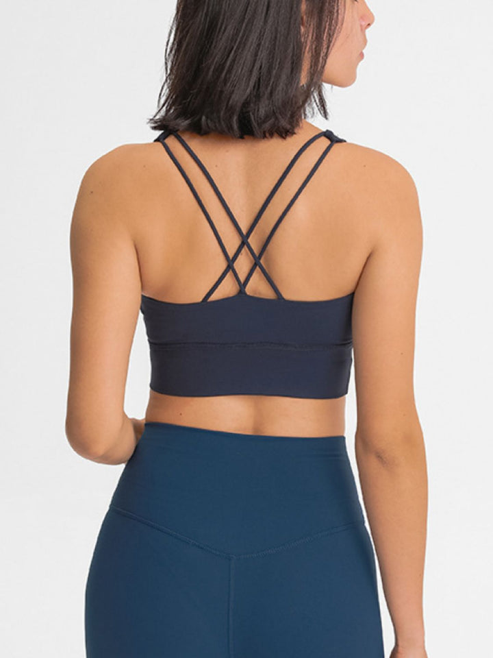 Double-Strap Cross-Back Sports Bra