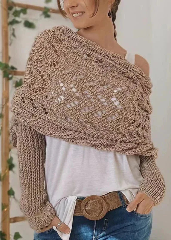 Alyssa - Boho Knitted Wrap